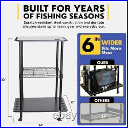 Rod Holders for Garage Fishing Pole Rack Holds up to 12 Rods and Reel Combos M