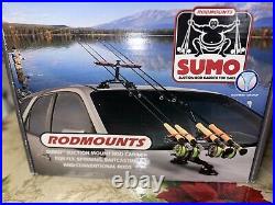 RodMounts Sumo Suction Rod Carrier holder Suction Mount Only Fly Spey Spin rod