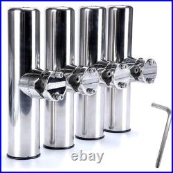 Rubber-Protected Fishing Rod Holder Easy Installation for Boating Enthusiasts