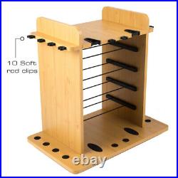 Rush Creek Creations 14 Fishing Rod Rack with 4 Utility Box Storage Capacity F