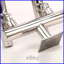 SE New styel 5 Tube Adjustable Stainless Wall/Top Mounted Rod Holder -9995S -BM