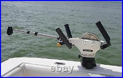 SEAHORSE Adjustable Dual Rod Holder Assembly Boom Mount for CANNON DOWNRIGGERS