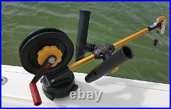 SEAHORSE Adjustable Dual Rod Holder Assembly Boom Mount for CANNON DOWNRIGGERS