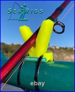 SEARIGST Rod Rest Boat Rail Holder Pier Angling Charter Fishing -Choose colour