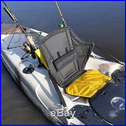 SKWOOSH Big Catch High Back with Lumbar Kayak Seat with Built-In Fish Rod Holders