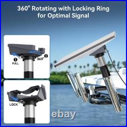 STARGEAR Starlink Mini Mount 360° Swivel Fishing Rod Holder for Boats