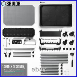 Savior Equipment Mobile Tackle Station Pro 16 Fishing Rod Holder Cart withWheel