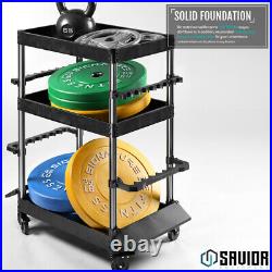 Savior Equipment Mobile Tackle Station Pro 16 Fishing Rod Holder Cart withWheels