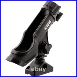 Scotty Black Power Lock Fishing Rod Holder Set with 241 Side Deck Mount Four Scotty Black Power Lock Fishing Rod Holder Set with 241 Side Deck Mount Four