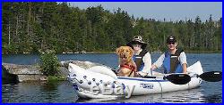 Sea Eagle 370 Sport Fishing Package Kayak Paddle Seat Pump Store Box, Rod Holder