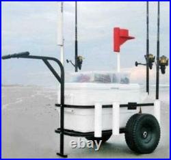 Sea Striker BRSC-DLX Deluxe Beach Runner Pier Beach Cart Pneumatic Wheels 17214