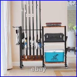 Semoprus Fishing Rod Holders For Garage, Holds Up To 12 Rods, Fishing Rod Holders