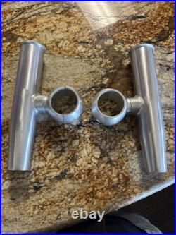 Set Of 2 Dolphin Clamps on Dolphin Fishing Rod Holder