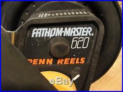 Set of 2 Penn Fathom-Master 620 Saltwater DownRigger Swivel Base Rod Holder 24