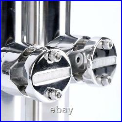 Set of 6 Stainless Clamp On Fishing Rod Holder For Rails 7/8 to 1 Rail Mount