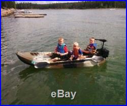 Sit On Top 10' Fishing Kayak Tandem Boat Canoe with Motor Mount Paddles Rod Holder