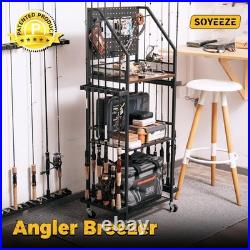 Soyeeze Fishing Rod Holders For Garage Fishing Pole Holders Up To 12 Rods