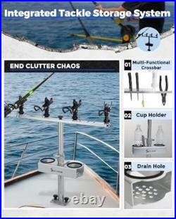 Spider Fishing Rod Holders for Boat, Aluminum 1 Pack, Fishing Rod Holder