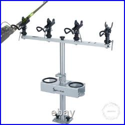 Spider Fishing Rod Holders for Boat Aluminum Crappie Fishing Pole Holder with