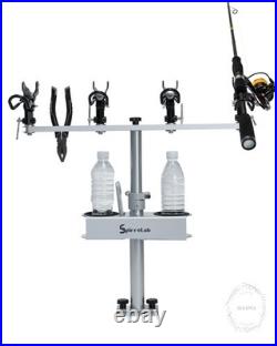 Spider Fishing Rod Holders for Boat Aluminum Crappie Fishing Pole Holder with Ad