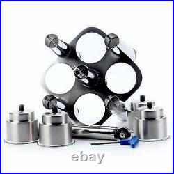 Stainless Ajustable Collector Cluster 5 Rod Holders Fishing with 4 Cup Holders