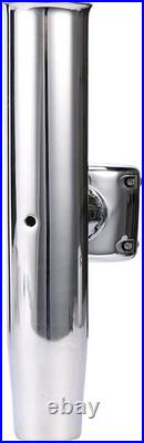 Stainless Clamp on Adjustable Fishing Rod Holder for Rails 1-1/2 to 1-3/4 4-P