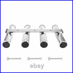 Stainless Fishing Rod Holder Glossy Protective Pole Rack Bracket Tools