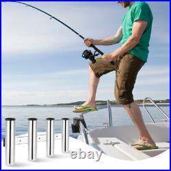 Stainless Fishing Rod Holder Glossy Protective Pole Rack Bracket Tools