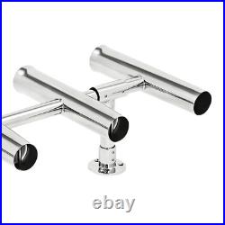 Stainless Steel 5 Tube Adjustable Fishing Rod Rack for Boat Marine Yacht RV