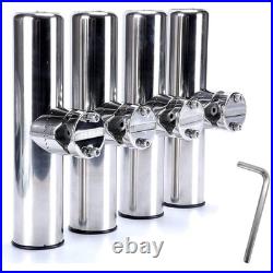 Stainless Steel Adjustable Boat Rod Holder Pack of 4