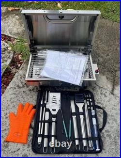 Stainless Steel Boat grill with Rod Holder Mount NEVER USED