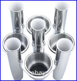 Stainless Steel Collector 5 Rod Holders with 4 Cup Holders, Cluster Rod Holder