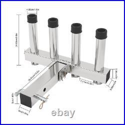 Stainless Steel Fishing Rod Holder For Cars Rear 4 Link Tube Fishing Rod Holder Stainless Steel Fishing Rod Holder For Cars Rear 4 Link Tube Fishing Rod Holder