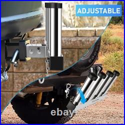 Stainless Steel Hitch Fishing Rod Holder GADFISH Hitch Mount Rod Holder 4 Lin