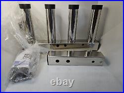 Stainless Steel Hitch Fishing Rod Holder Hitch Mount Rod Holder 4 Link Tube