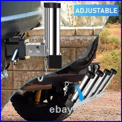 Stainless Steel Hitch Fishing Rod Holder, Hitch Mount Rod Holder, 4 Link Tube f Stainless Steel Hitch Fishing Rod Holder, Hitch Mount Rod Holder, 4 Link Tube f