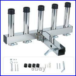 Stainless Steel Hitch Fishing Rod Holder, Hitch Mount Rod Holder, One Piece Wel Stainless Steel Hitch Fishing Rod Holder, Hitch Mount Rod Holder, One Piece Wel