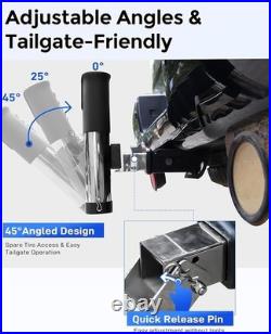 Stainless Steel Truck Hitch Fishing Rod Holder 6-10 Rod Capacity for 2 Receiver