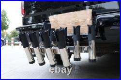 Stainless Steel Truck Hitch Fishing Rod Holder 6-10 Rod Capacity for 2 Receiver