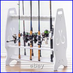 Storeyourboard Marlin Fishing Rod Rack for Garage & Dock Freestanding Fishing
