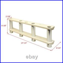Stratos Boat Fishing Rod Holder 197650-400502 Starboard White