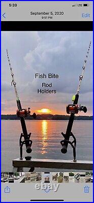 Striper Fishing Rod Holders set of 10, with mount BLOCKS. And free ship