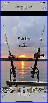 Striper Fishing Rod Holders set of 6, with mount BLOCKS. And free ship