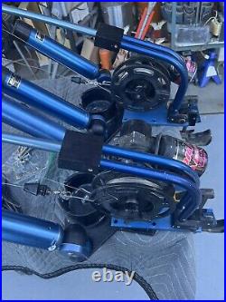 Super Rare Blue Big Jon Electric Downriggers PRO TOURNAMENT WithSwivel Rod Holders