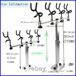 Sure Grip Aluminum Boat Rod Holder PVC Coated Steel Wire Fishing Pole Holder