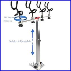 Sure Grip Aluminum Boat Rod Holder PVC Coated Steel Wire Fishing Pole Holder