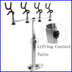 Sure Grip Aluminum Boat Rod Holder PVC Coated Steel Wire Fishing Pole Holder