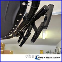 T Top 5 Rod Holder Fishing Console Boat T Top Rocket Launcher White Powdercoat