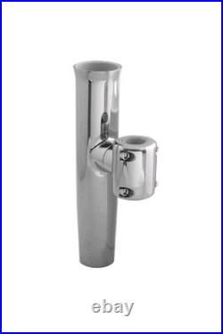 TACO Stainless Steel Clamp-On Adjustable Rod Holder Fits 7/8 & 1 O. D. Tubin