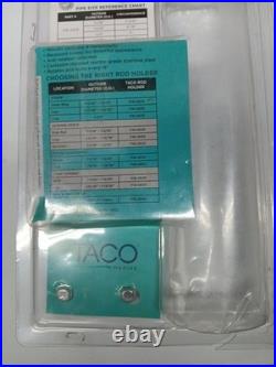 TACO Stainless Steel Clamp-On Adjustable Rod Holder Fits 7/8 & 1 O. D. Tubin